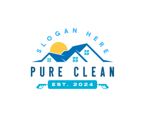 Cleaning Power Wash logo design