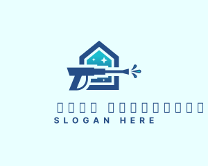 House Cleaning Pressure Washer Logo