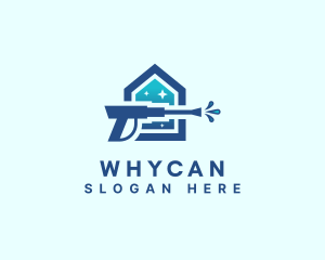 Sprayer - House Cleaning Pressure Washer logo design