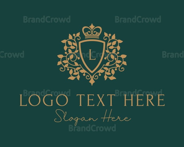 Crown Vine Shield Logo