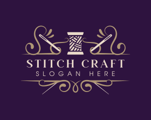 Embroidering - Needle Tailoring Stylist logo design