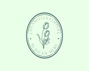 Style - Luxury Salon Floral Oval logo design