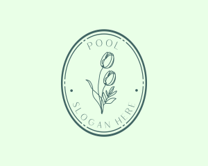 Herb - Luxury Salon Floral Oval logo design