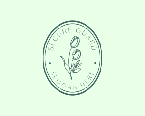 Shop - Luxury Salon Floral Oval logo design