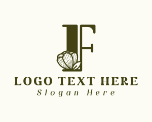 Feminine - Feminine Flower Letter F logo design