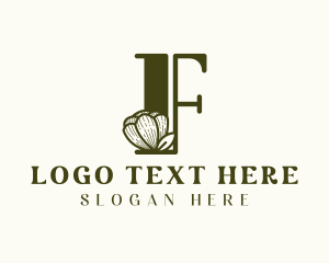 Fragrance - Feminine Flower Letter F logo design