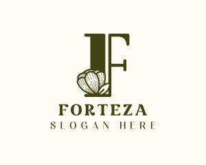 Feminine Flower Letter F logo design