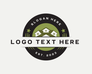 Real Estate - House Roofing Renovation logo design