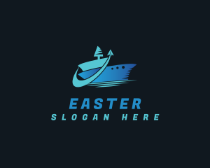 Sea - Cargo Ship Logistics logo design