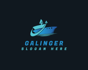 Freight - Cargo Ship Logistics logo design