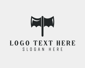 Vampire - Titan Axe Blade logo design