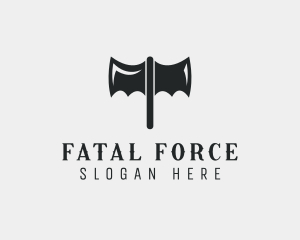 Deadly - Titan Axe Blade logo design