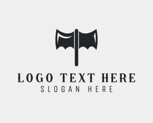 Viking - Titan Axe Blade logo design