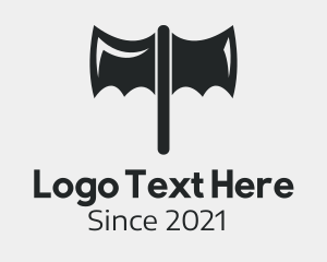 Titan - Black Bat Axe logo design
