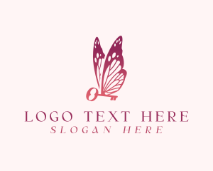 Boutique - Butterfly Key Chic logo design