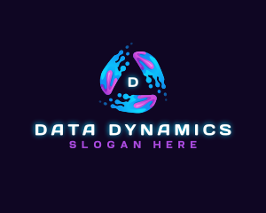 Abstract Data Digital Motion  logo design