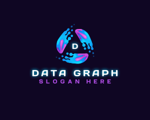 Abstract Data Digital Motion  logo design