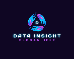 Abstract Data Digital Motion  logo design