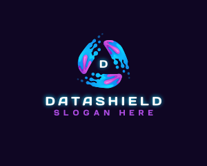 Abstract Data Digital Motion  logo design