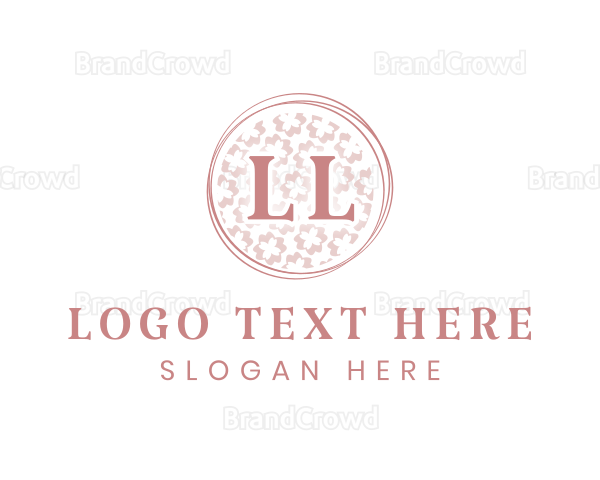 Feminine Floral Fashion Boutique Logo