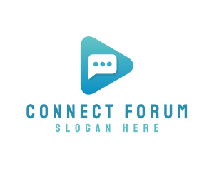 Forum - Media Messaging App logo design