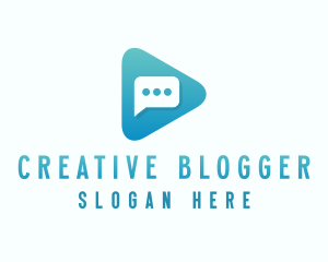 Blogger - Media Messaging App logo design