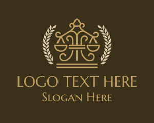Court - Law Firm Scale Courthouse logo design