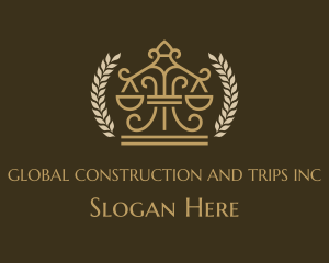 Law Firm Scale Courthouse  logo design