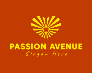 Passion - Heart Sun Travel logo design