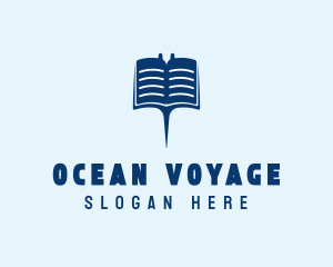 Blue Stingray Book logo design