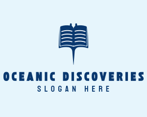 Marine Biologist - Blue Stingray Book logo design