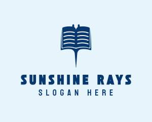 Blue Stingray Book logo design