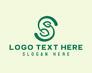 Ecological - Organic Leaf Letter S logo design