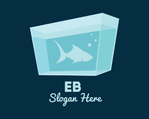 Fish - Blue Fish Aquarium logo design