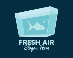 Blue Fish Aquarium logo design