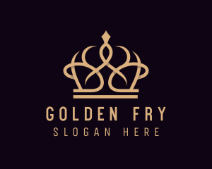 Golden Pageant Crown  logo design