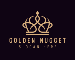 Golden Pageant Crown  logo design