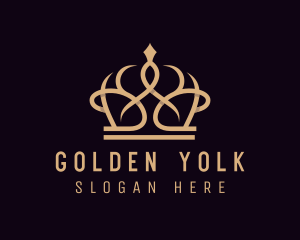 Golden Pageant Crown  logo design