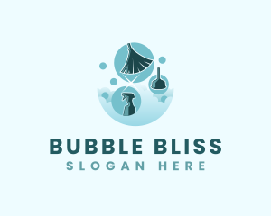 Bubble Sanitation Cleaner logo design