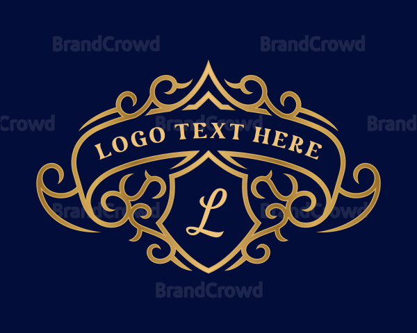 Luxury Royal Shield Crest Logo