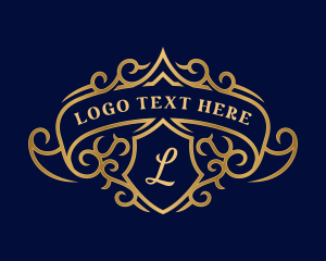 Victorian - Luxury Royal Shield Crest logo design