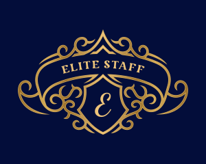 Luxury Royal Shield Crest logo design