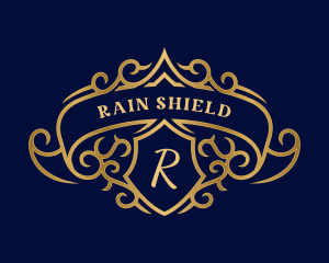 Luxury Royal Shield Crest logo design