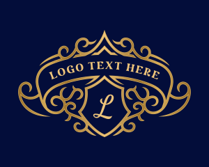 Luxury Royal Shield Crest Logo