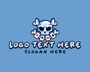 Las Vegas - Skull Gaming Casino logo design