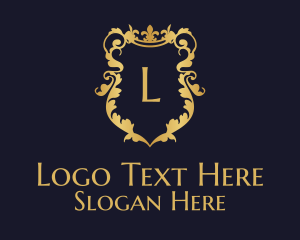 Motel - Ornate Crest Lettermark logo design