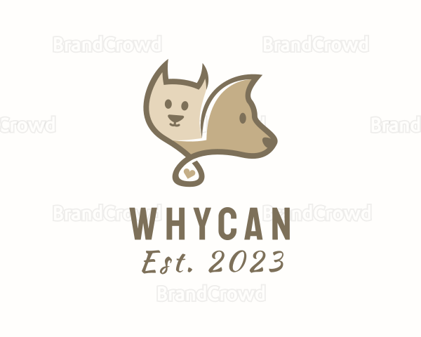 Cat Dog Veterinary Care Logo