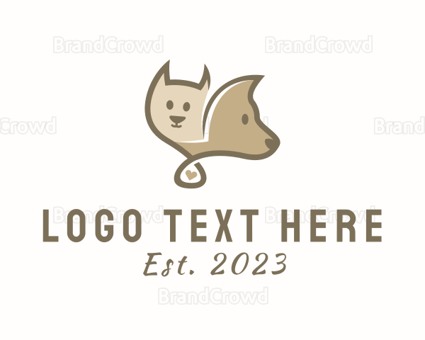 Cat Dog Veterinary Care Logo