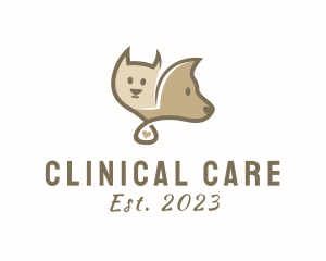 Cat Dog Veterinary Care logo design