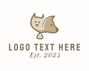 Pet Clinic - Cat Dog Veterinary Care logo design